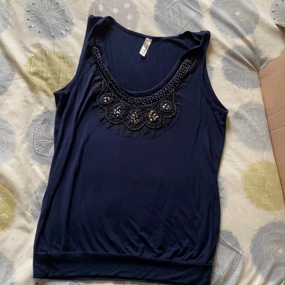 Loveappella beaded tank - medium
